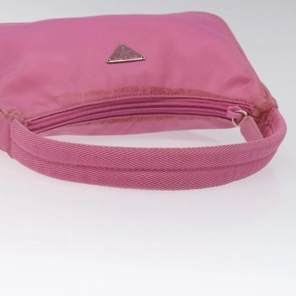 PRADA Accessory Pouch Nylon Pink Silver Auth EC255 - Picture 8 of 16